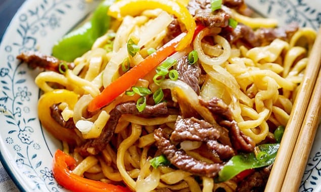 Homemade Beef Chow Mein