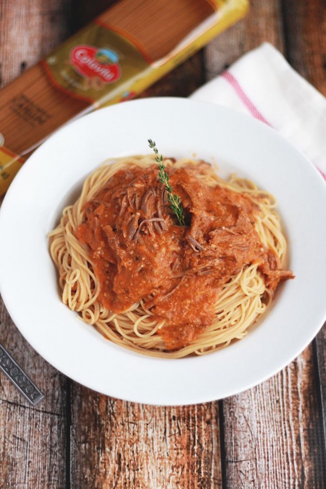 Italian Holiday Table: Braised Short Rib Pasta and Baci Baked Apples