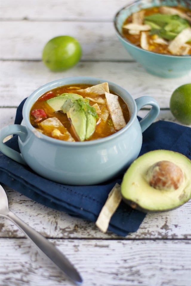 Slow Cooker Tortilla Soup