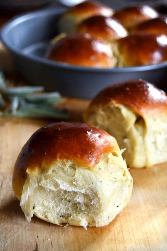 Sage and Cider Bread Rolls