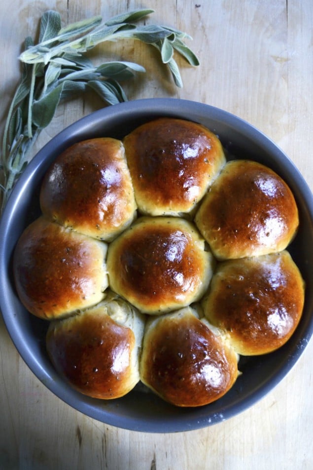 Sage and Cider Bread Rolls