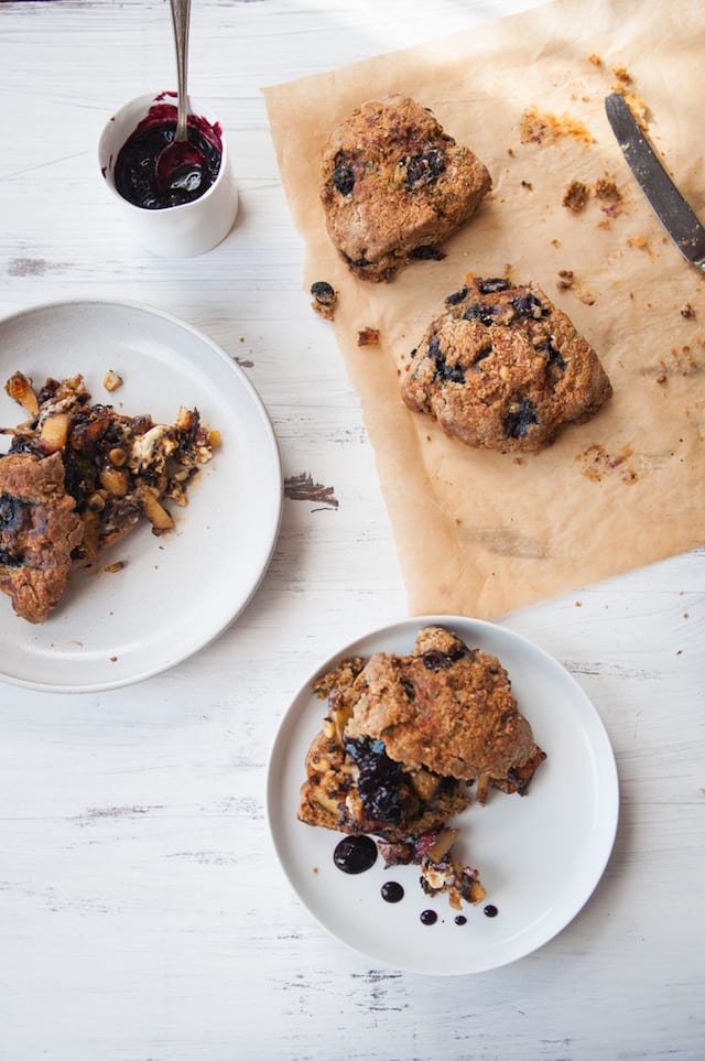 Savory Blueberry and Cheddar Scones