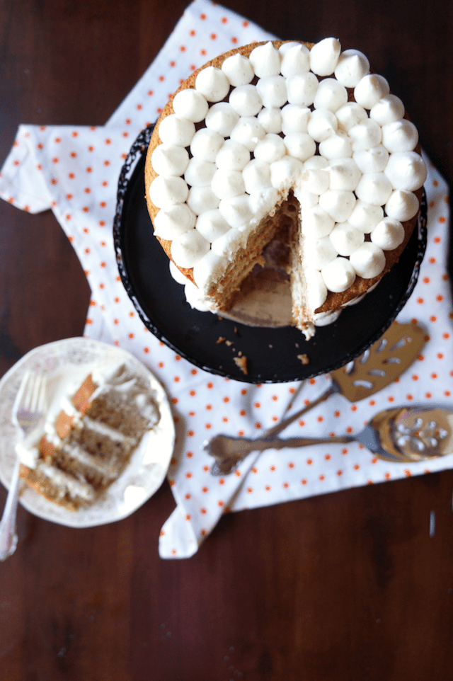 Sweet Potato Marshmallow Cake