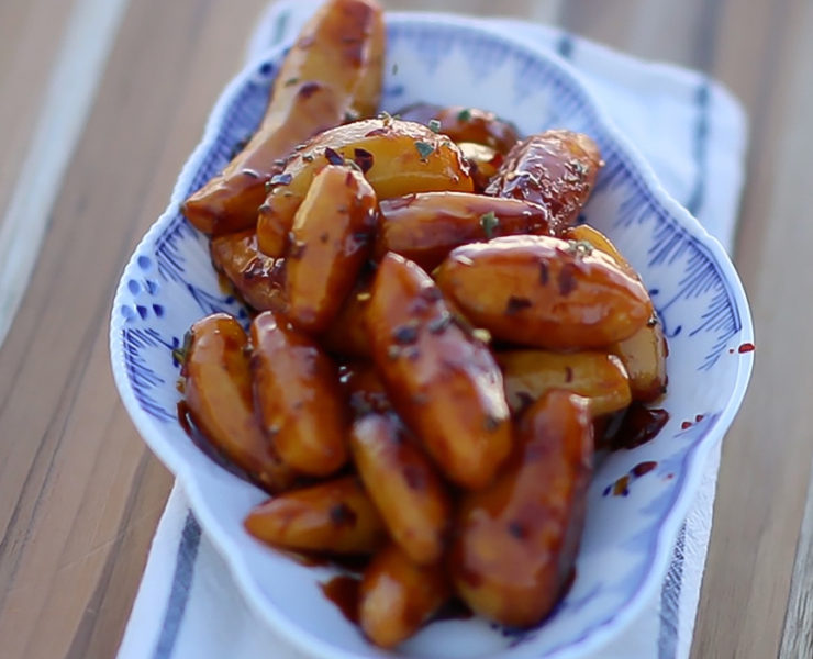 Danish Inspired Caramelized Fingerling Potatoes