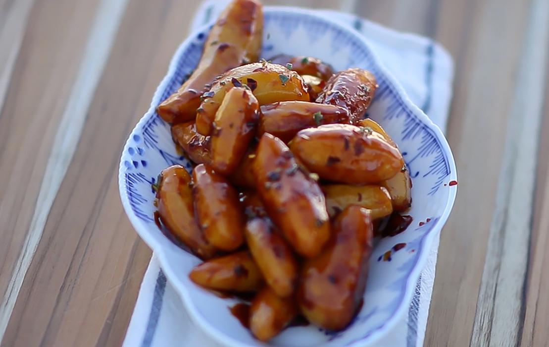 Danish Inspired Caramelized Fingerling Potatoes