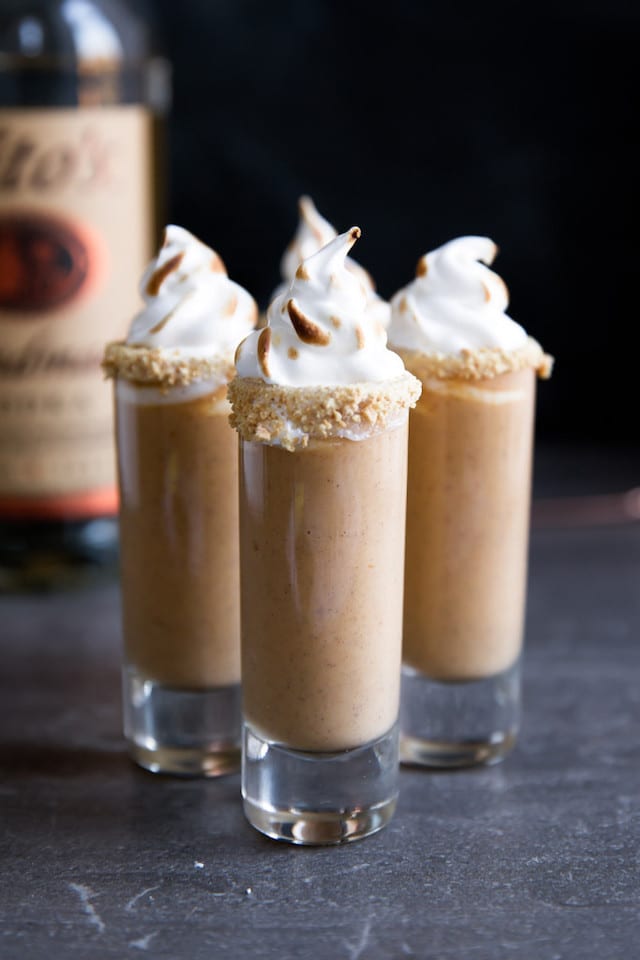 Spiked Pumpkin Pie Shooters