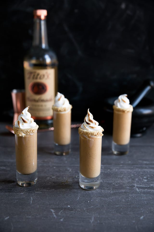 Spiked Pumpkin Pie Shooters