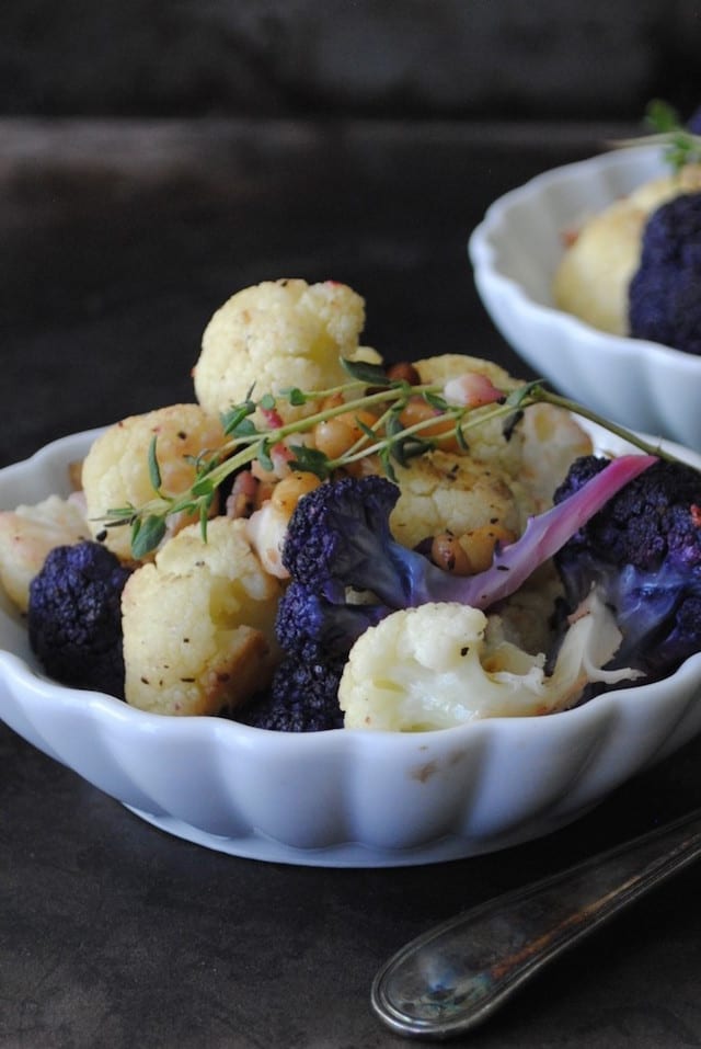 Roasted Cauliflower with Thyme and Pine Nuts1