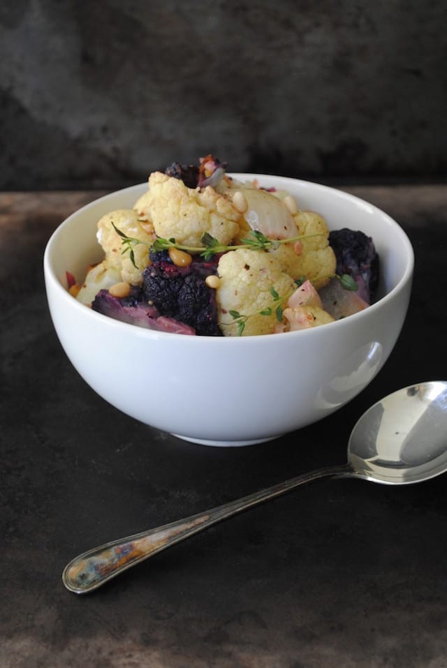 Roasted Cauliflower with Thyme and Pine Nuts2