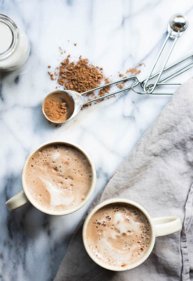 Vegan Hot Chocolate with Maca