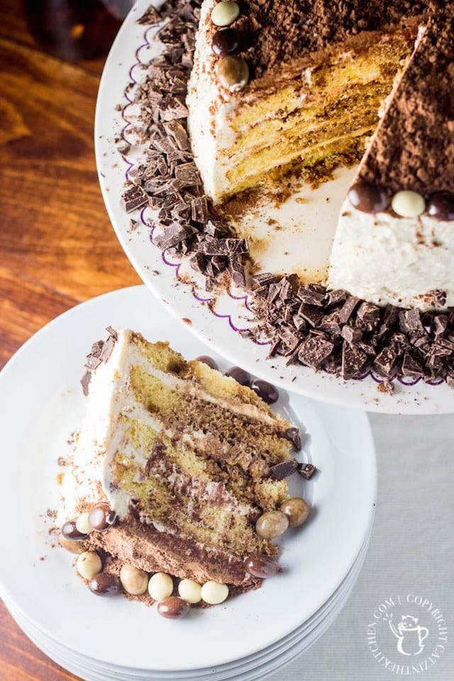 Tiramisu Cake with Chocolate Covered Espresso Beans2