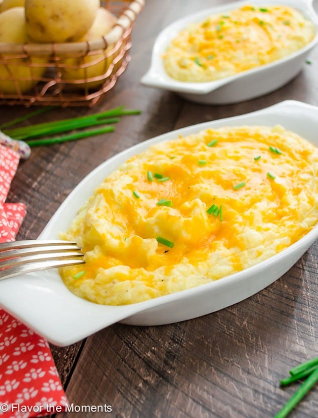 Twice Baked Rosemary and Cheese Potatoes