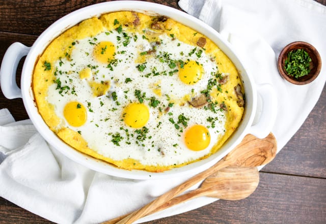 Polenta Breakfast Bake