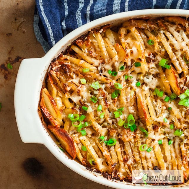 Parmesan Hasselback Potato Casserole 