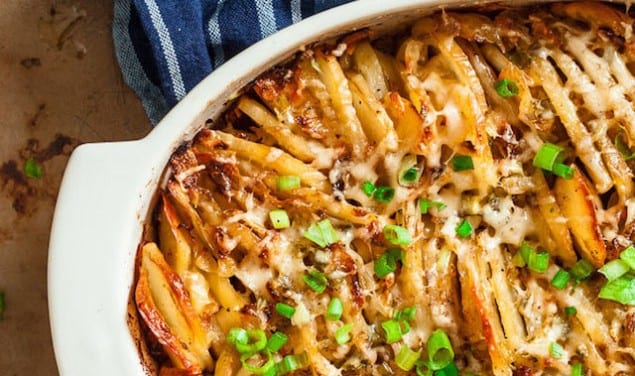 Parmesan Hasselback Potato Casserole