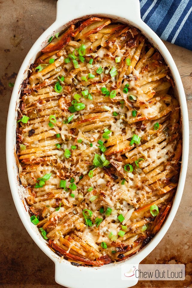 Parmesan Hasselback Potato Casserole 