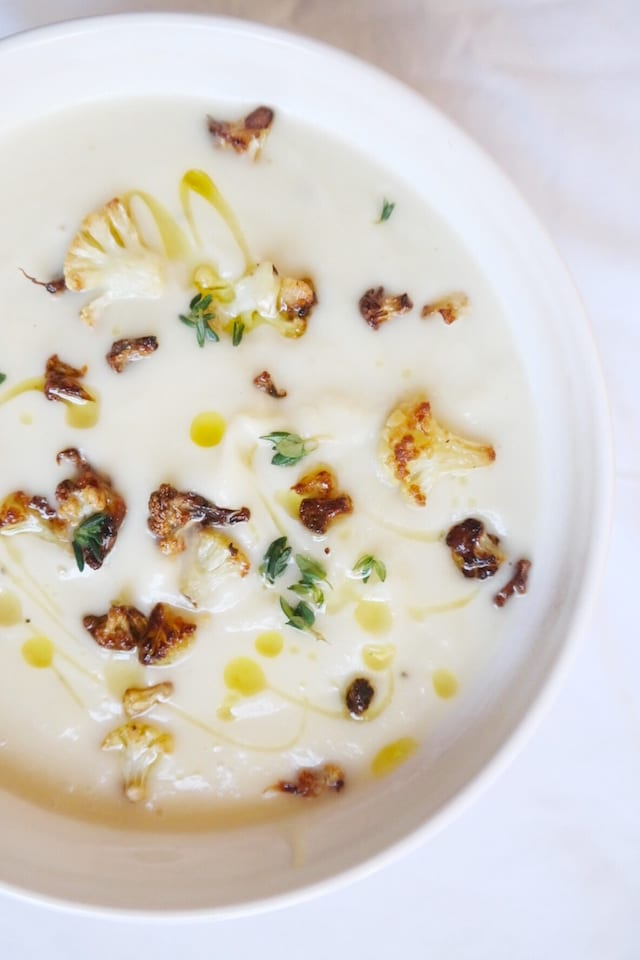 Creamy Parsnip and Cauliflower Soup