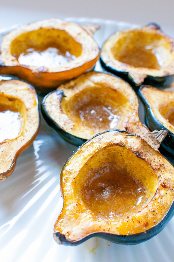 Brown Sugar and Nutmeg Roasted Acorn Squash