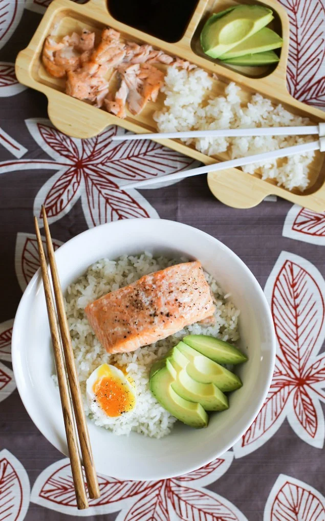 Quick Salmon and Rice Bowl