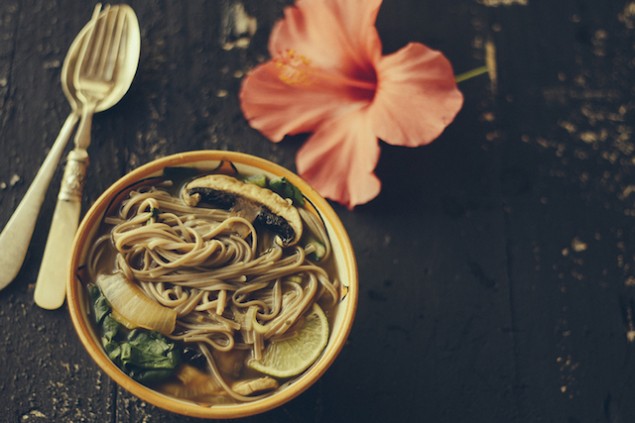 Comforting Mushroom and Noodle Soup