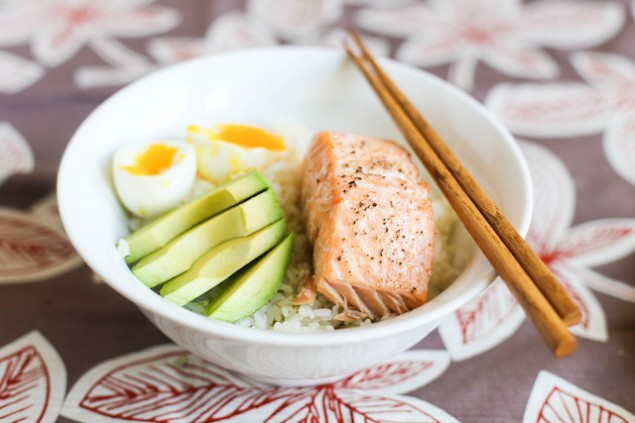 Quick Salmon and Rice Bowl