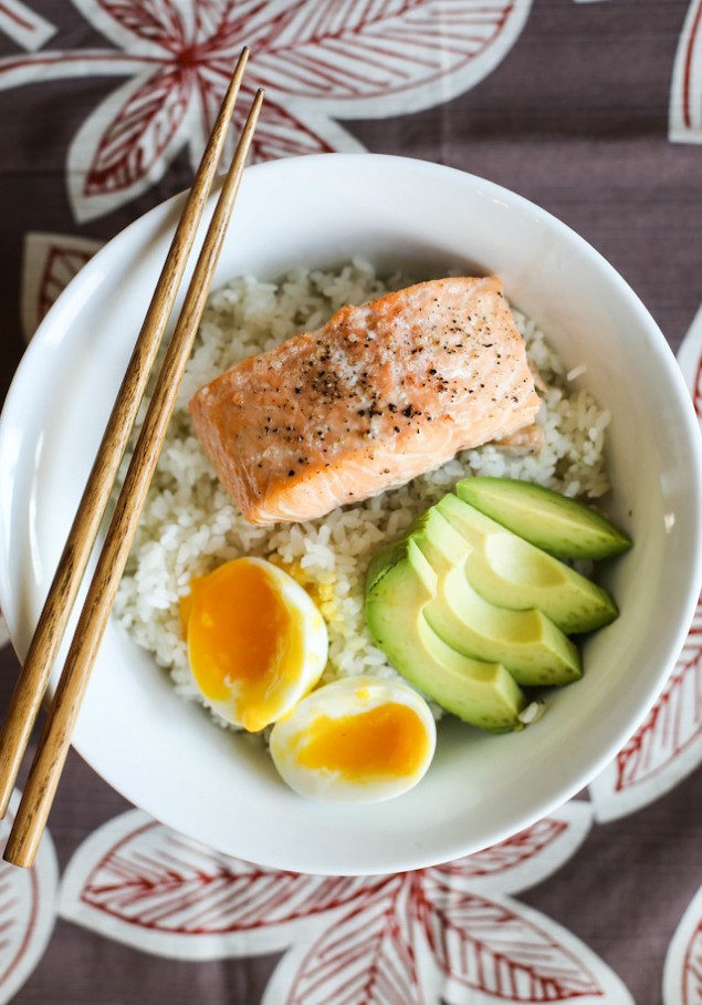 Quick Salmon and Rice Bowl