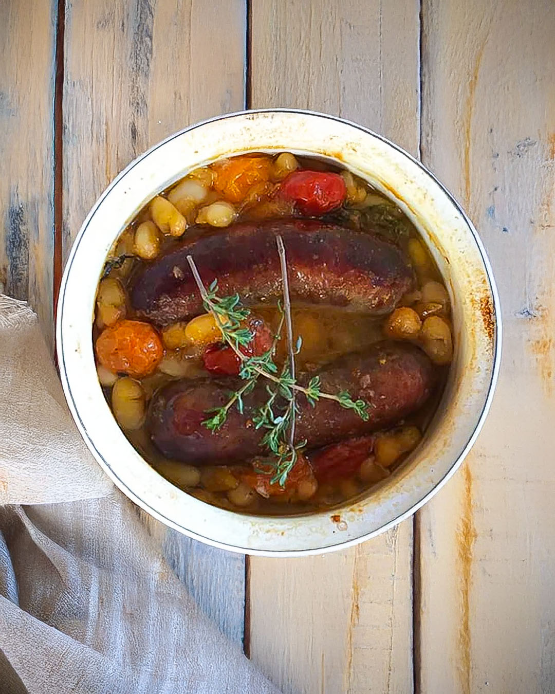 Cassoulet-Style Been and Sausage Stew, image size:1080x1350