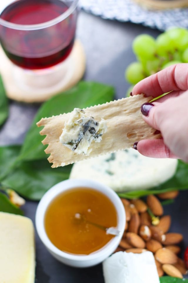 Dessert Cheese Plate with Cinnamon Plum Jam