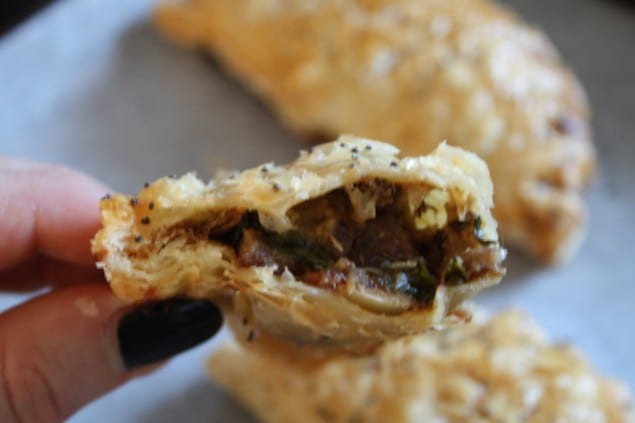 Lamb Neck, Kale, and Potato Pastry Pockets