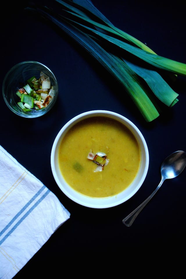 Leek and Curry Potato Soup1