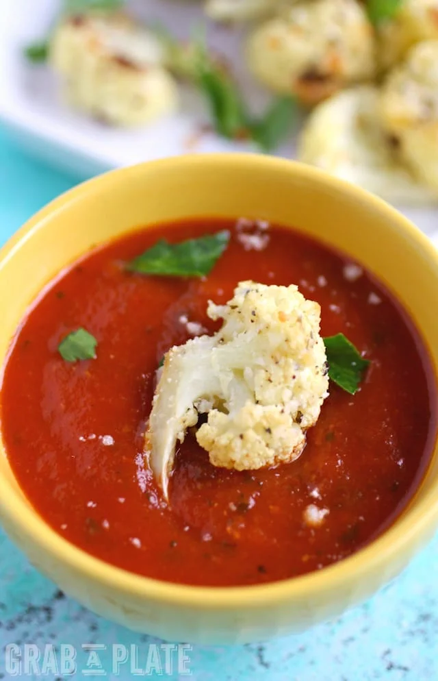 Parmasean Herb Roasted Cauliflower and Marinara Dip4