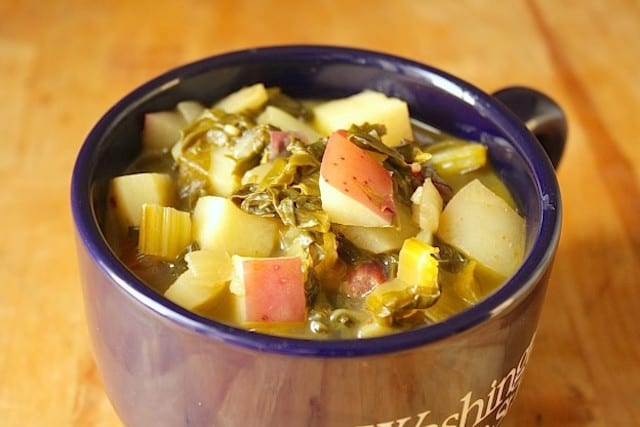 Potato and Rainbow Chard Soup