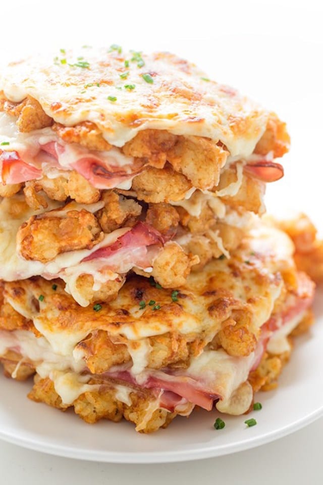 Hash Brown Croque Monsieur Sandwich