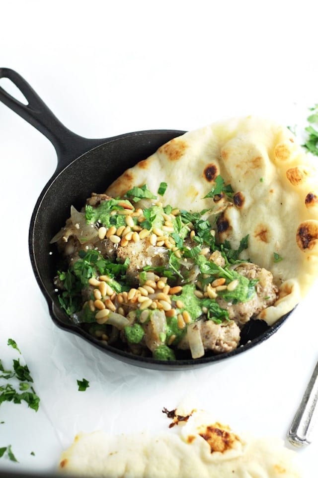 Za'atar Chicken with Green Tahini and Pine Nuts2