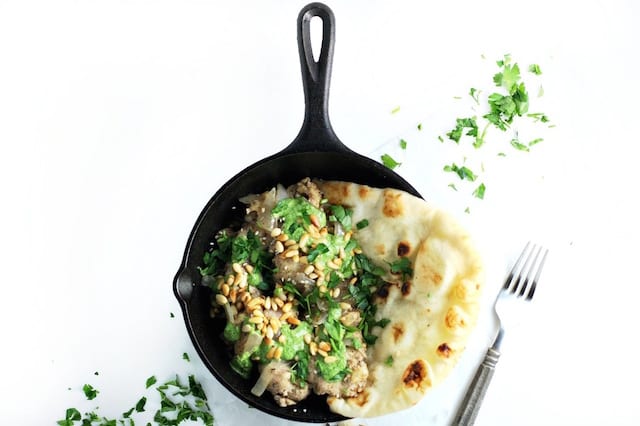 Za'atar Chicken with Green Tahini and Pine Nuts4