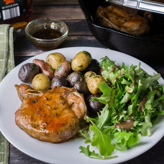 maple glazed pork chops