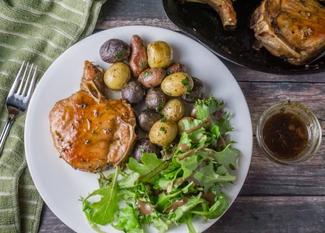 maple glazed pork chops