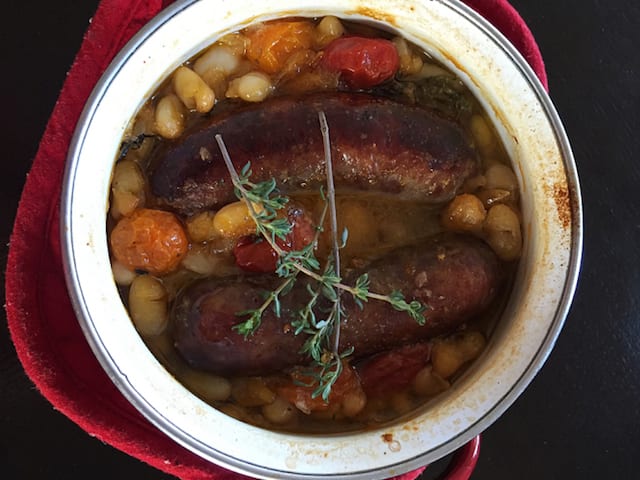 Cassoulet-Style Been and Sausage Stew
