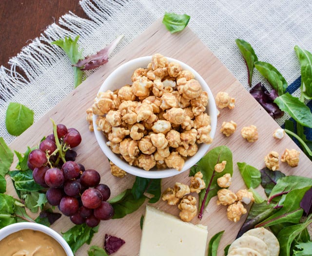 Making the Perfect Sweet and Salty Cheese Board with Caramel Corn
