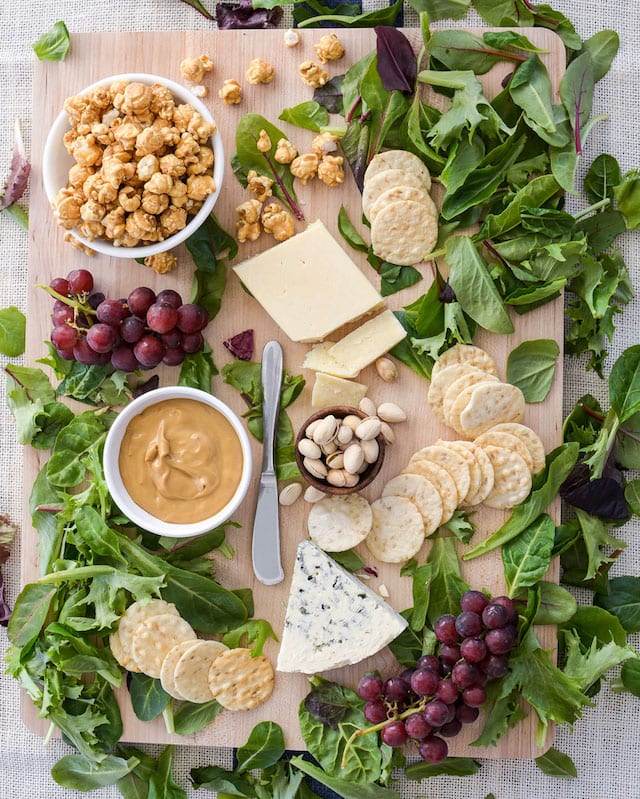 Making the Perfect Sweet and Salty Cheese Board with Caramel Corn