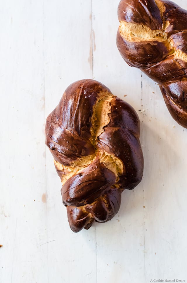 traditional braided challah bread