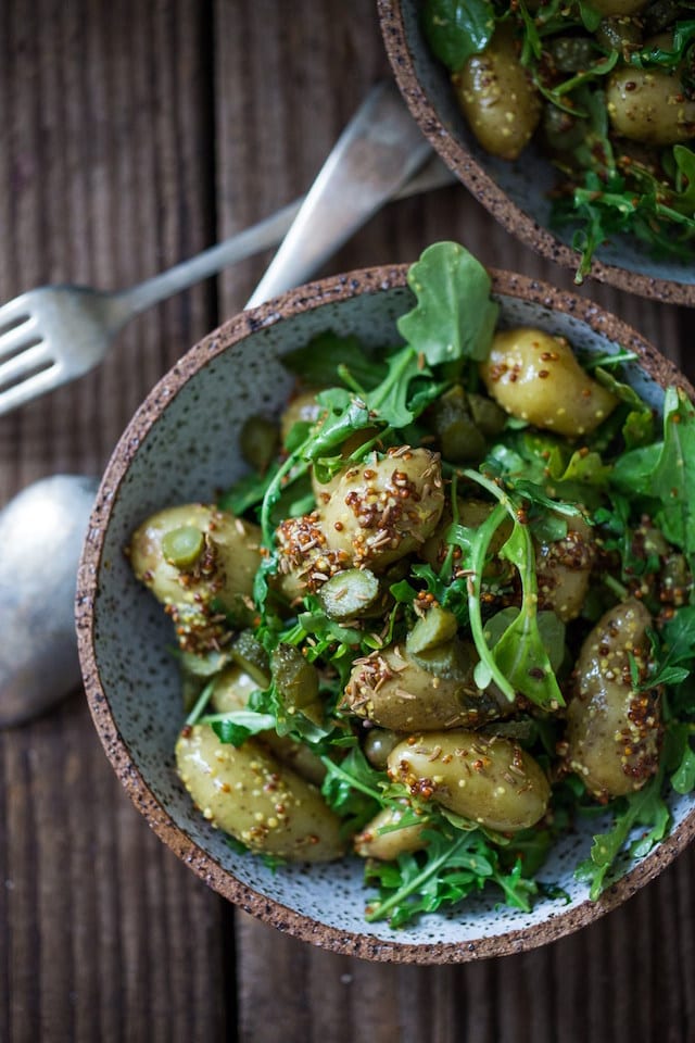 Warm Mustard Seed Potato Salad