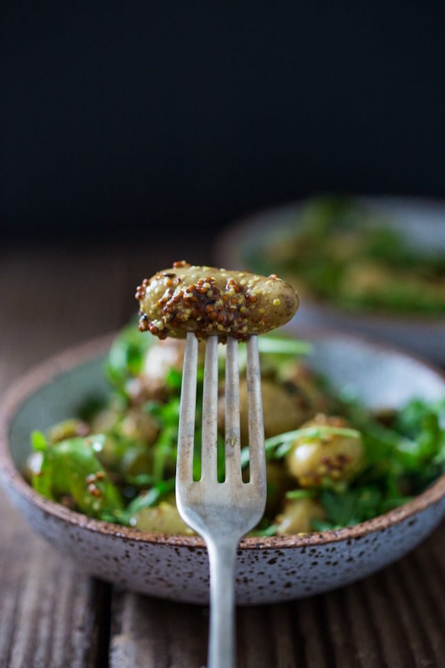 Warm Mustard Seed Potato Salad