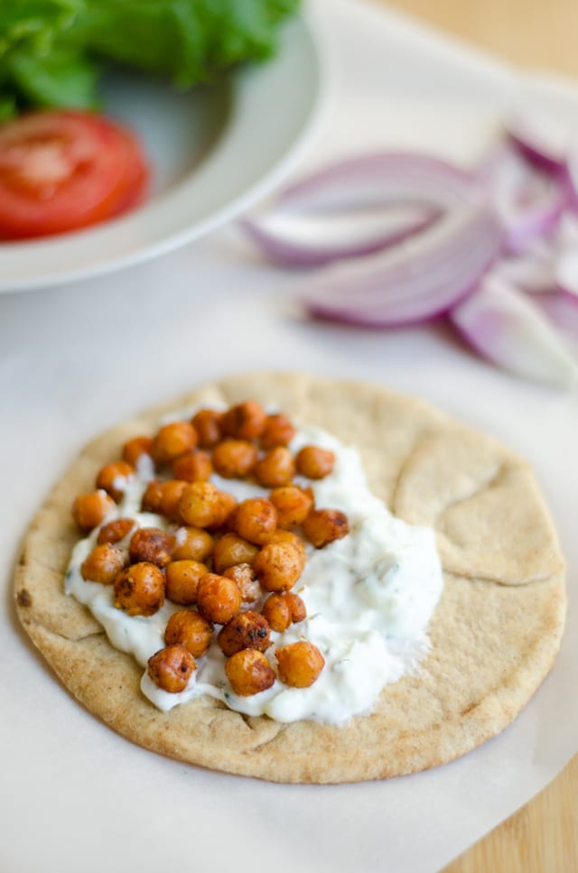 Spiced Chickpea Gyros 