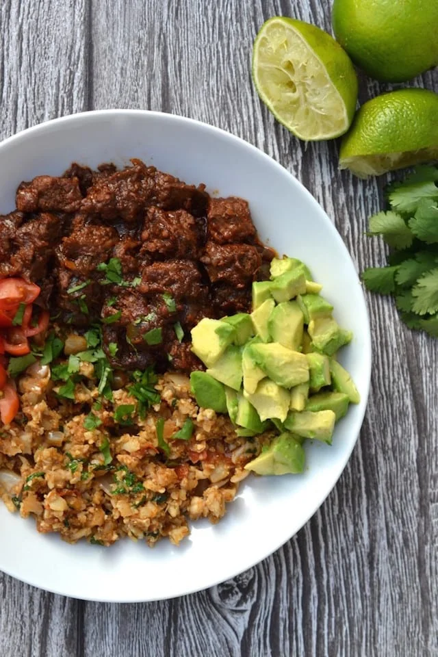 Beautifully Colored Mexican Beef Bowl