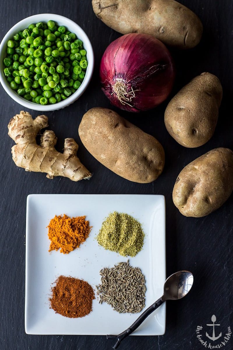 Potato Samosas and Mango Chutney