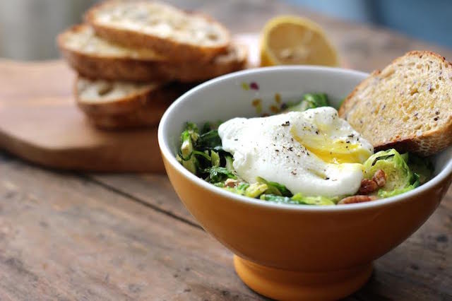 Refreshingly Colorful Brussel Sprout Salad