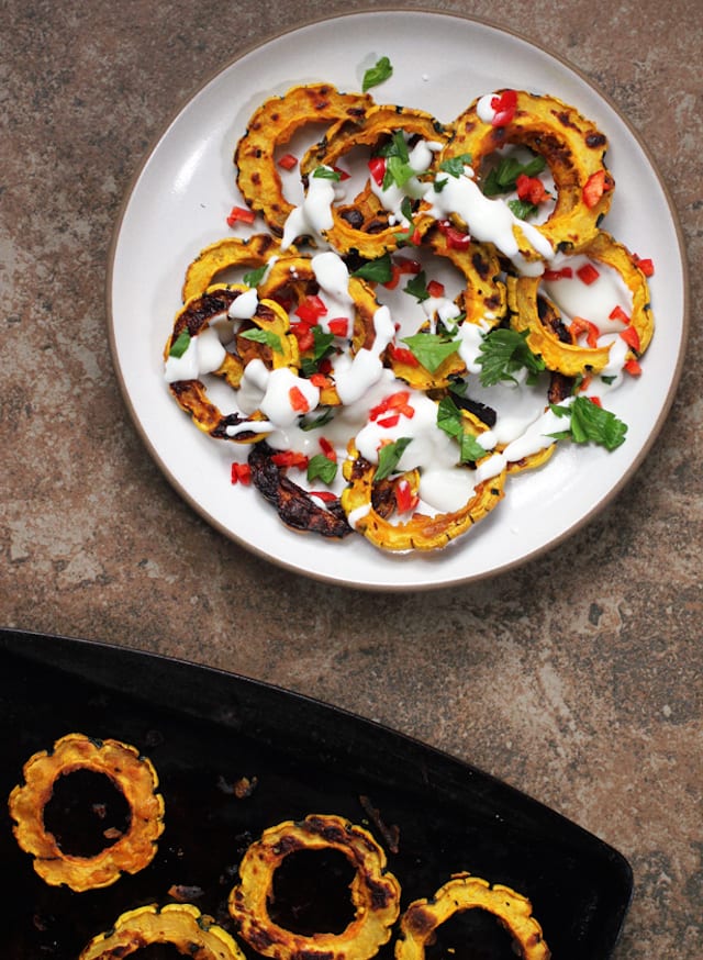 Roasted Delicata Squash Rings