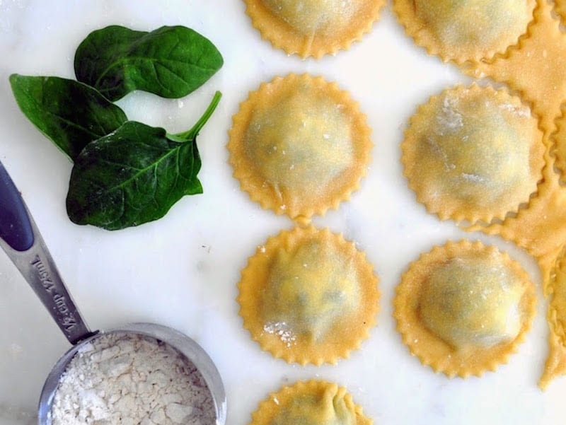 Spinach And Ricotta Filled Ravioli