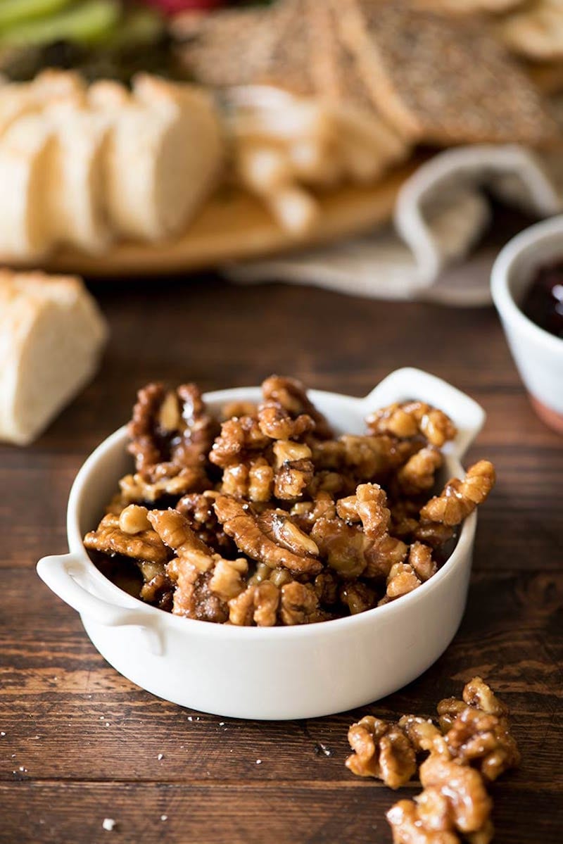 Candied Walnuts and Making a Spring Cheese Board